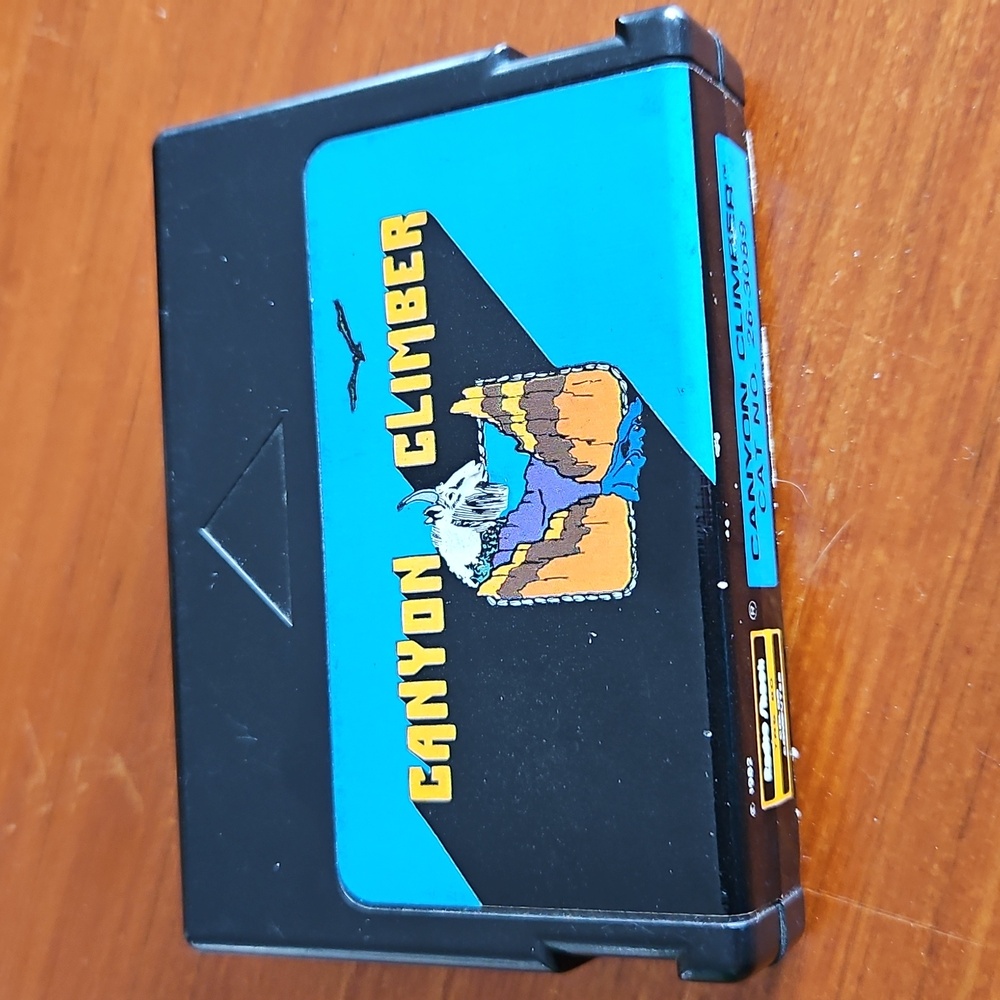 Canyon Climber game for TRS-80 Tandy Coco colour computer 1 , 2 , and 3